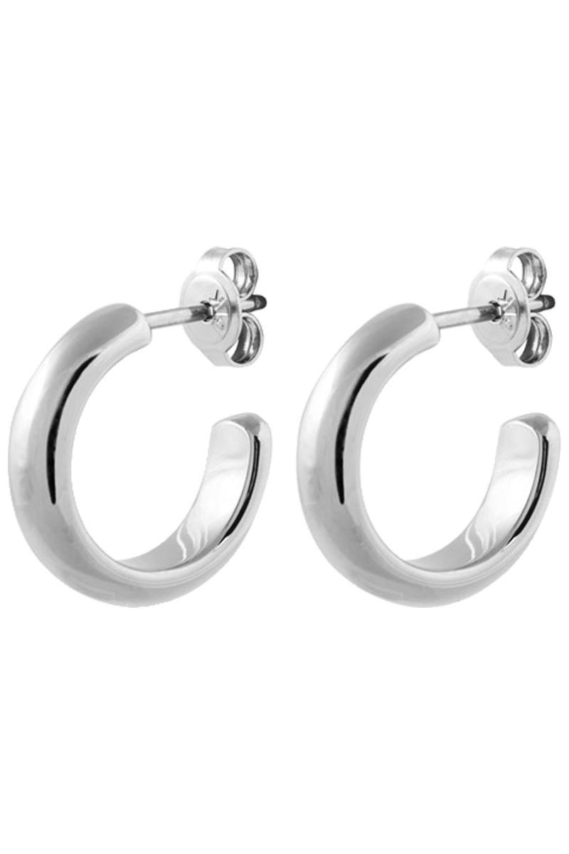Dyrberg/Kern Ellen Sølv Hoop Ørering - Tidløst Design