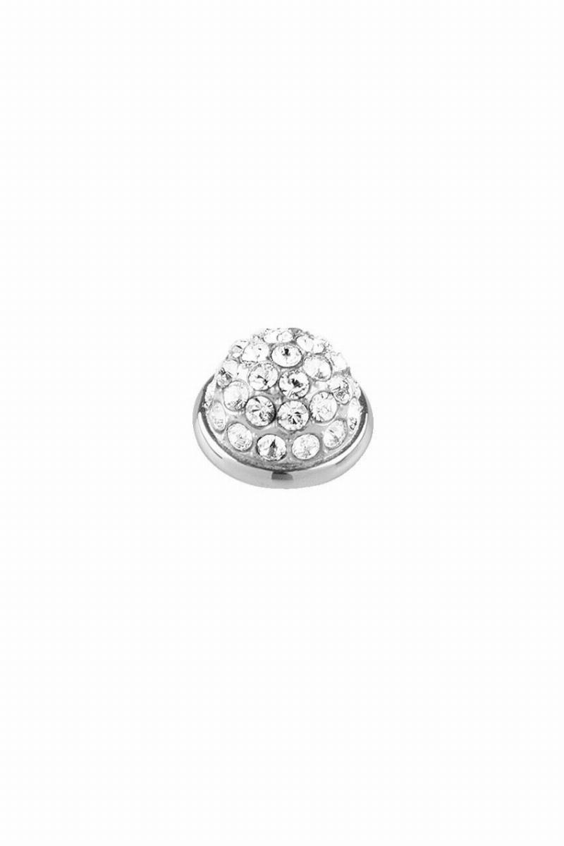 Dyrberg/Kern Calm Topping Ring i Sølv med Krystaller