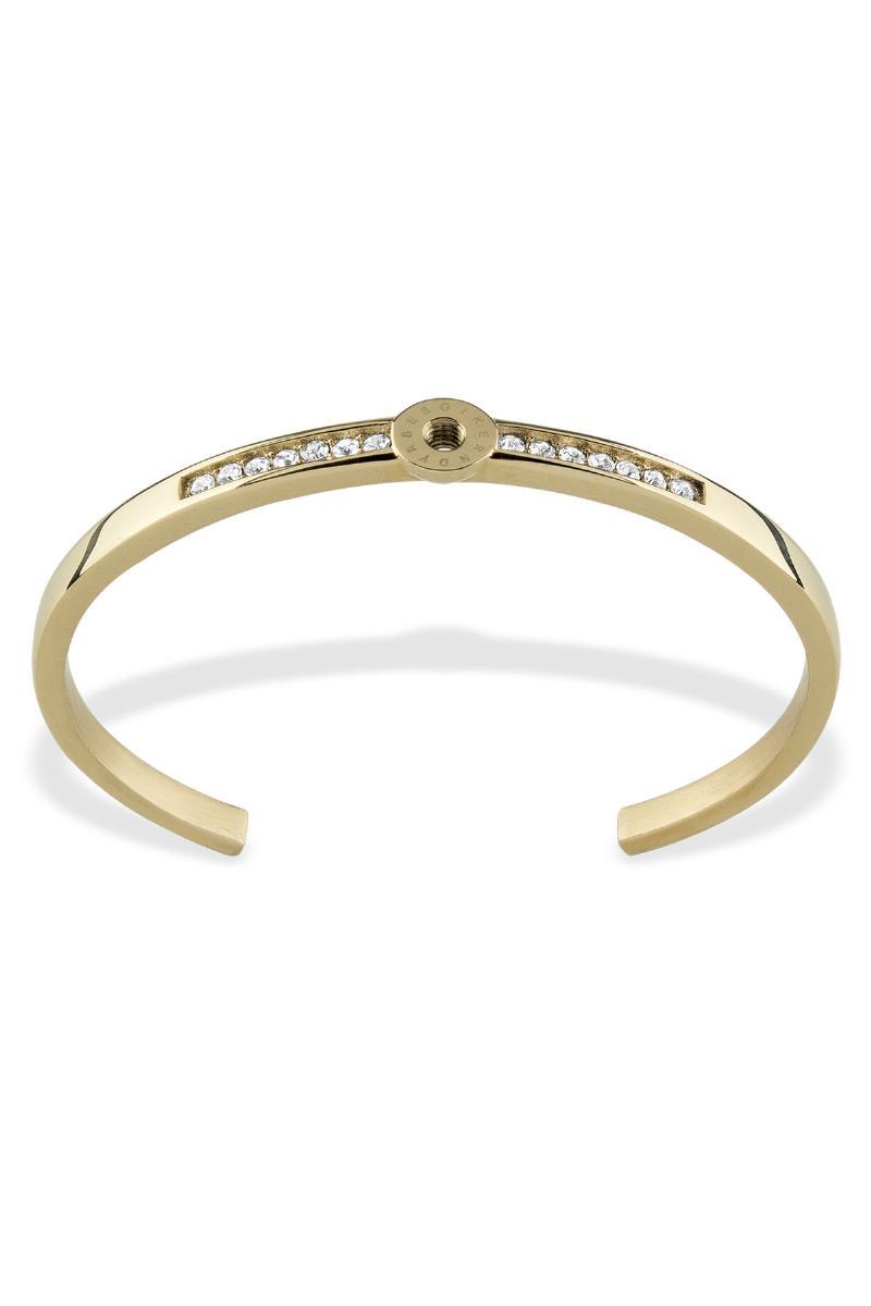 Dyrberg/Kern Guld Armbånd med Krystaller - Eksklusiv Stil