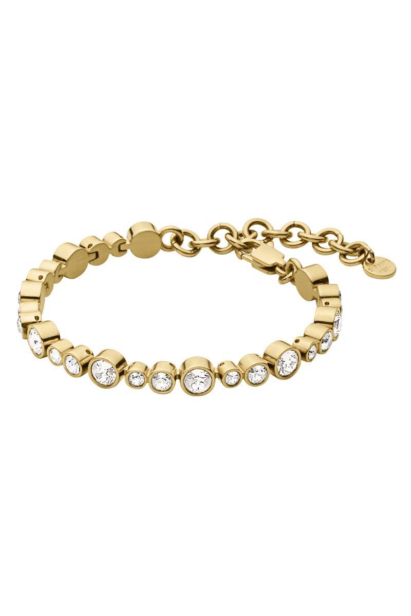Dyrberg/Kern Teresia Armbånd i Guld - Elegant Tennisarmbånd