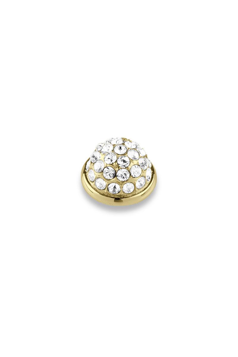 Dyrberg/Kern Calm Topping Ring i Guld med Krystaller