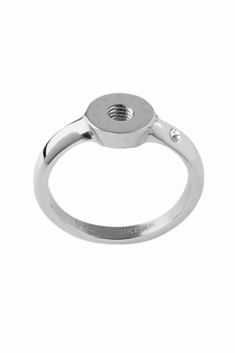 Dyrberg/Kern Sølv Ring med Krystal - Elegante Smykker