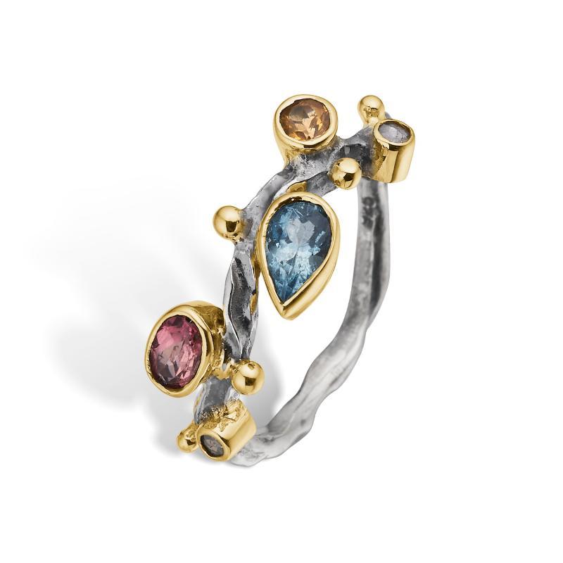 Grace Single Petite Bouquet Ring - 52 fra ByBirdie.dk