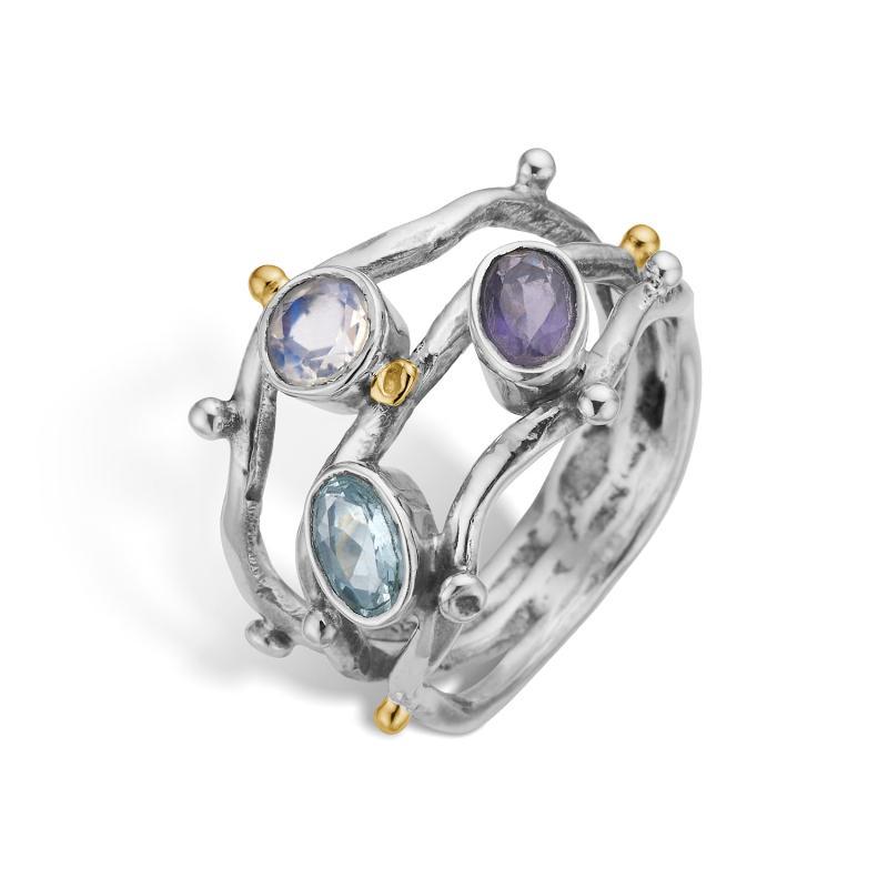 Grace Triple Ocean Ring - Unik ring fra ByBirdie.dk