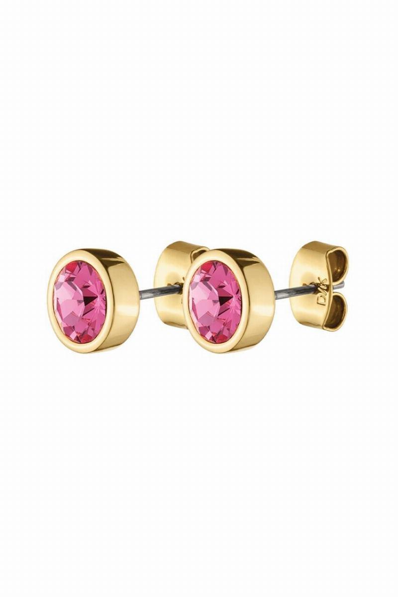 Dyrberg/Kern Noble øreringe i guld med Swarovski krystal