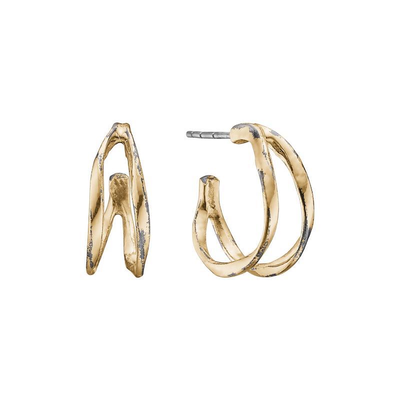 Lotus Golden Creol 20mm Øreringe - Hurtig Levering!