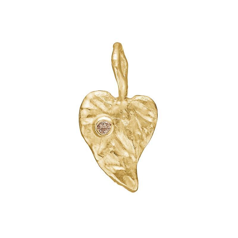 Zenith Heart Vedhæng - Håndlavet 14K Guld Smykke