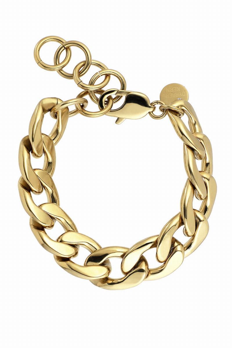 Dyrberg/Kern Jazzb Armbånd i Guld – Elegant Dame Smykke