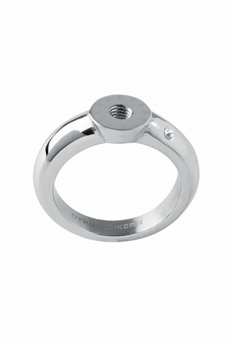 Dyrberg/Kern Sølv Ring med Swarovski Krystal - Elegant Smykke