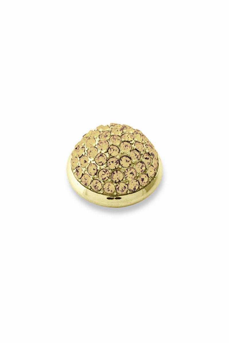 Dyrberg Kern Unity Topping Ring i Guld med Krystaller