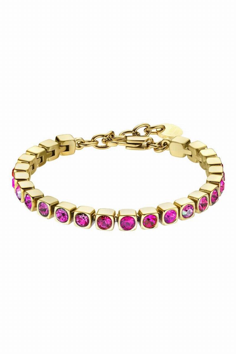 Dyrberg/Kern Cory Armbånd i Guld - Elegant Krystaldesign