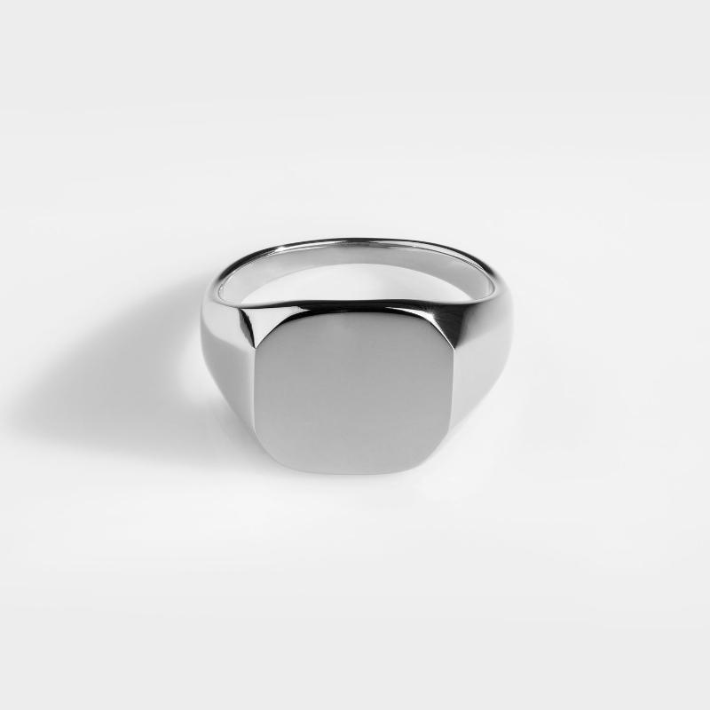 Klassisk Sølvtonet Ring til Mænd - Tidløs Elegance