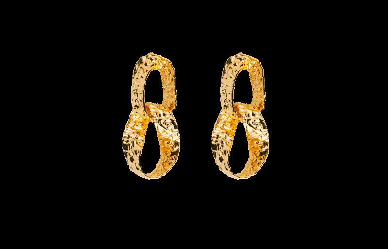 Ix Crunchy Double Hoops