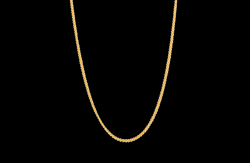 Klassisk 45 cm Guld Smykke - Ix Curb Medi Chain Jewel Box