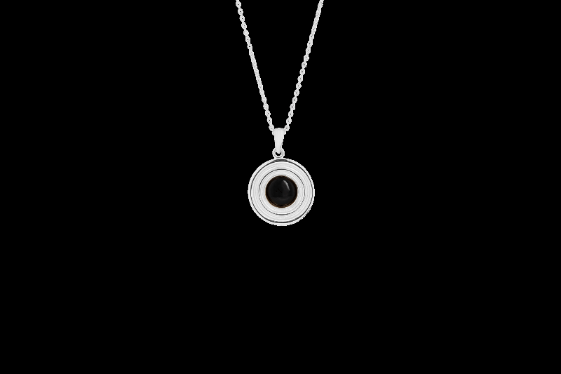 Ix Anker Necklace Onyx Silver