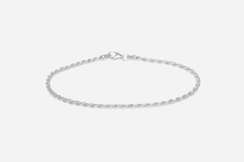 Ix Rope Anklet i Sølv – Unik Smykkeoplevelse