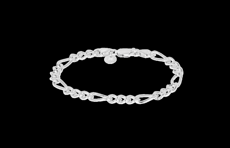 Ix Chunky Figaro Armbånd i Sølv - Klassisk Elegance