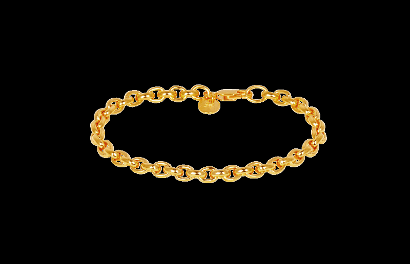 Chunky Ix Rene Armbånd i Genbrugsguld - Cool Design!