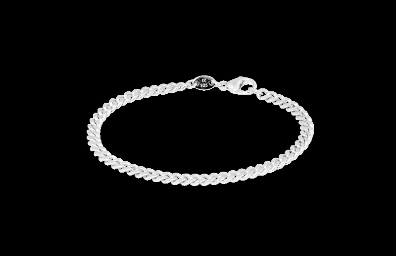 Børstet Sølv Armbånd fra IX Studios - Klassisk Design