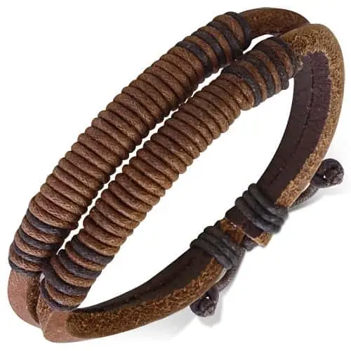 Brun Læderarmbånd fra Jewel Box - Hurtig levering!