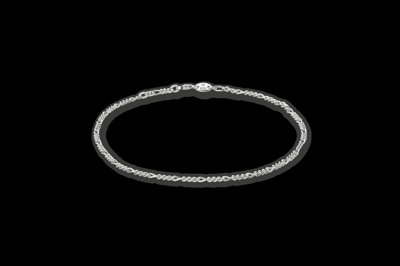 Ix Figaro Anklet Silver