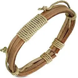 Mode Armbånd i Bomuld/Læder - Hurtig Levering!