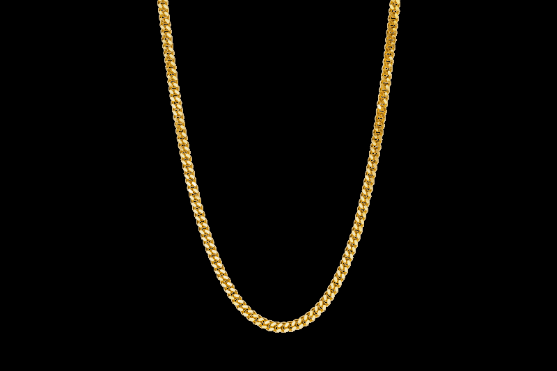 Ix Curb Chain Smykke - Justerbar Guld Kæde 40-45 Cm