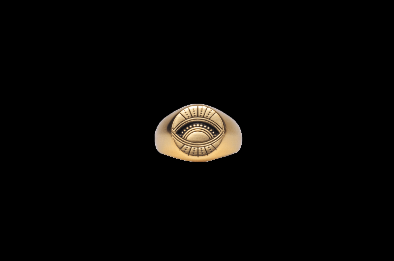 Ix I Trust Myself Ring - Guld Smykke med Budskab