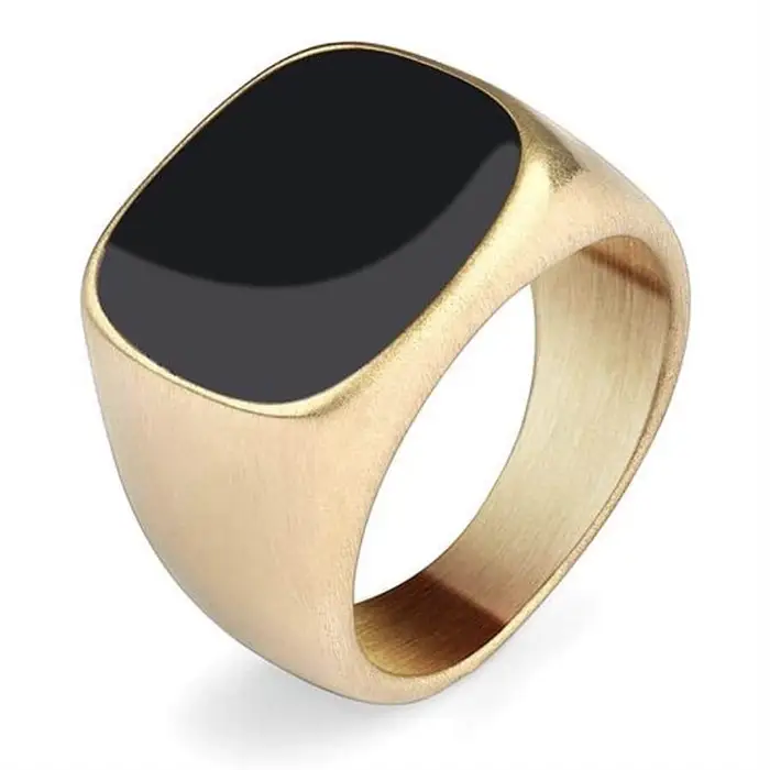 Kubaz Herrering i Forgyldt Stål - Elegant Design til Mænd