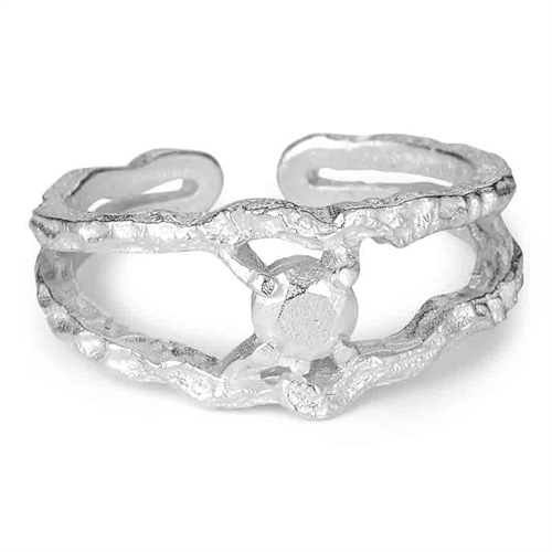 Alora Justerbar Ring i Sterling Sølv - Hurtig Levering!