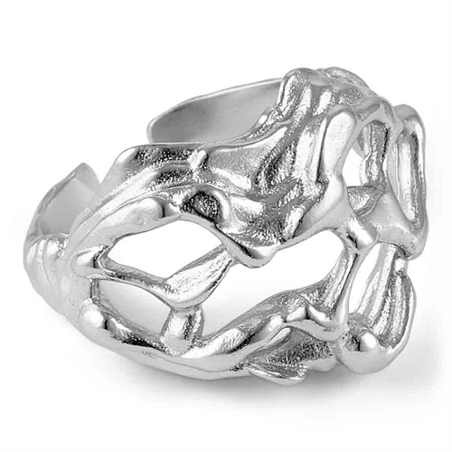 Sterling Sølv 925 Justerbar Ring - Hurtig Levering!