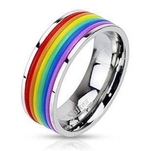 Pride Ring med Regnbuefarver - Smukt LGBT Smykke