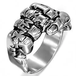 Arka-skull Biker Herrering i Rustfrit Stål - Maskulin Design
