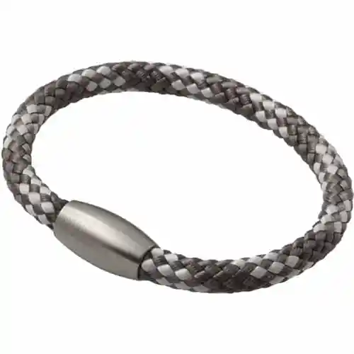 Sejlerarmbånd i Gråhvid med Magnetlås - Hurtig Levering!