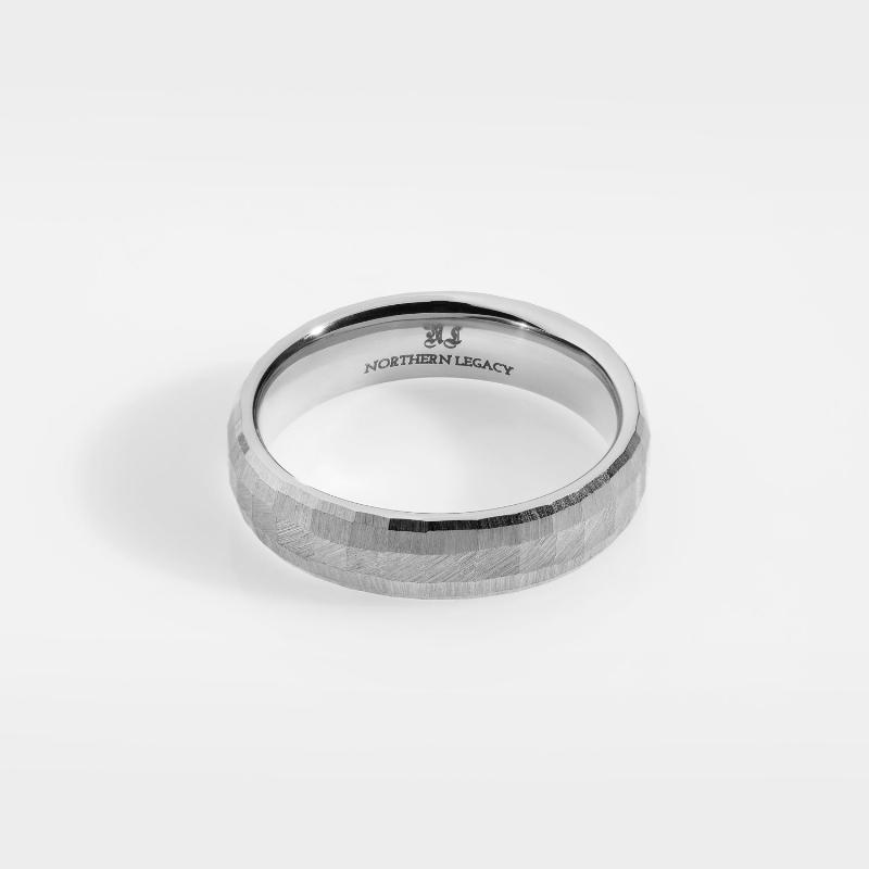 Siempre Cushion Band - Sølvtonet Ring til Mænd