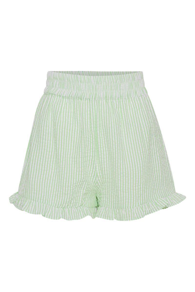 A-view – Mili Shorts – Grøn – Udsalg på søde stribede shorts