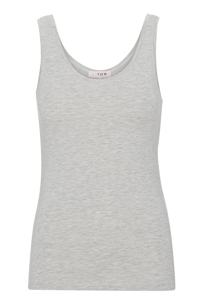A-view – Stabil Tank Top i Lys Grå Melange - Udsalg!