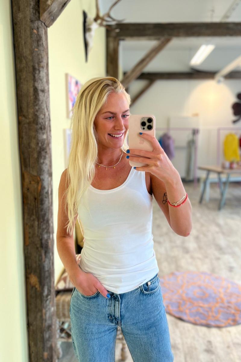 A-view - Top - Stabil Tank Top - 000 White