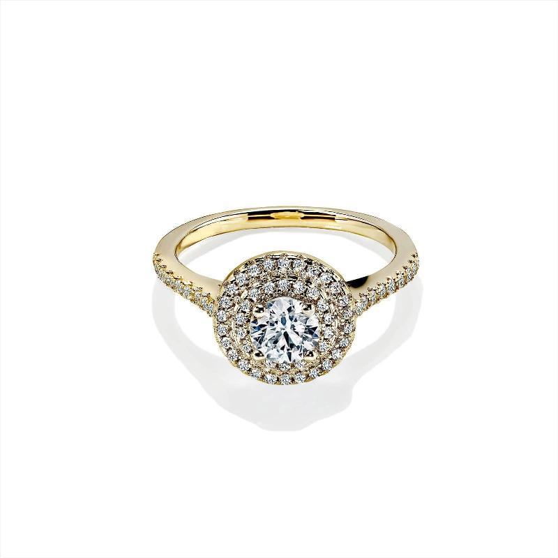 Oxford Dobbelt Rund Guld Ring