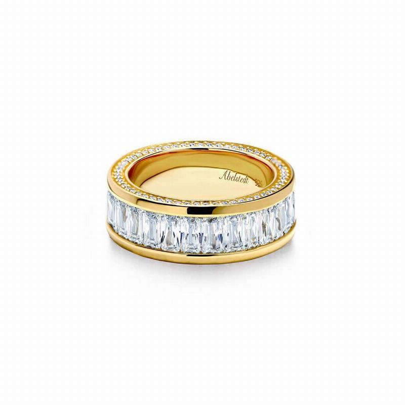 Oxford Emerald Evighedsring i Forgyldt Sølv