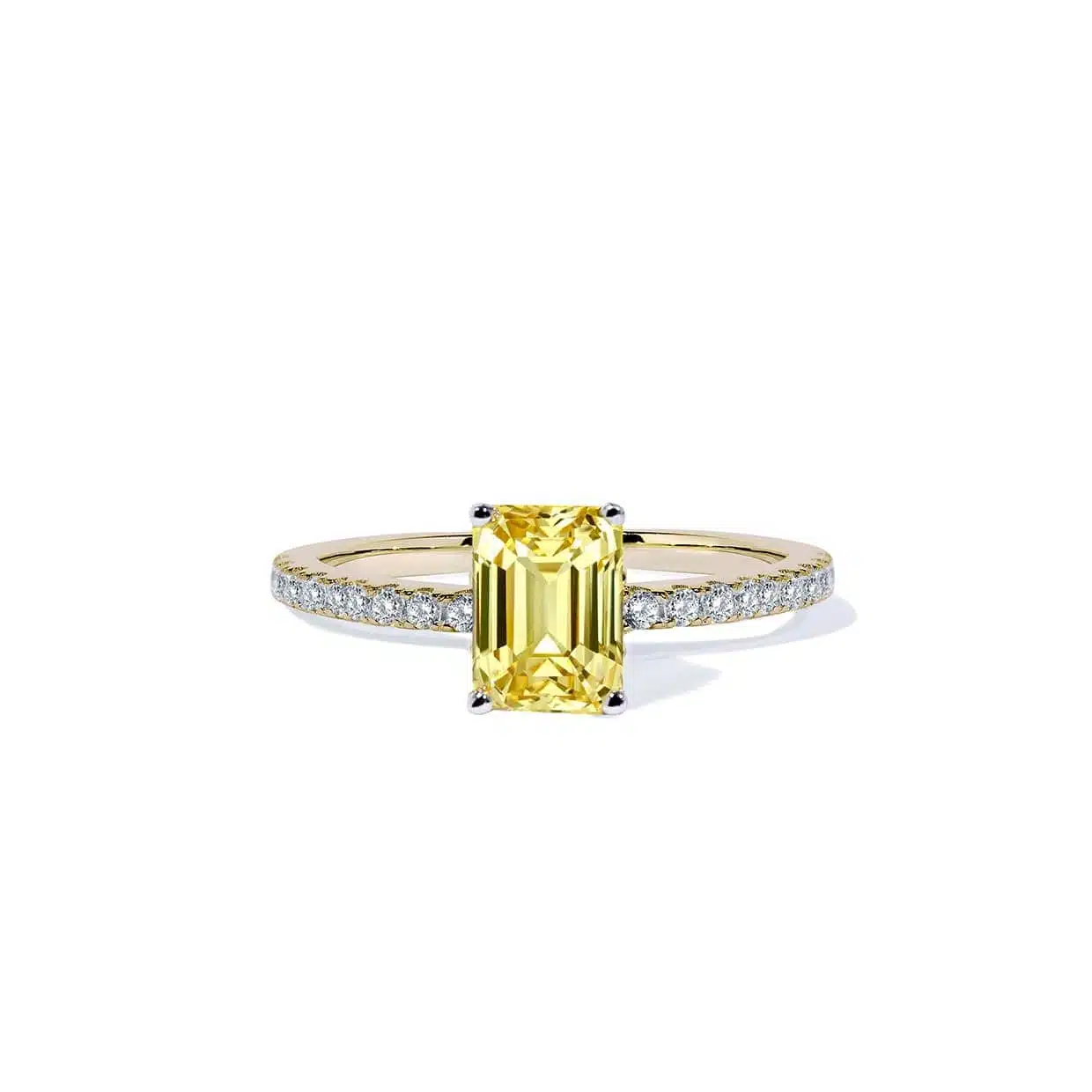Oxford Gul Radiant Solitaire Ring - Elegant Gave til Hende