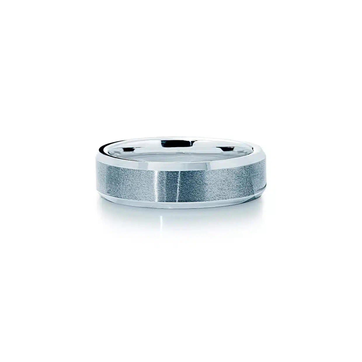 Rå Grå Tungstenring - Perfekt Gave til Ham/Hende
