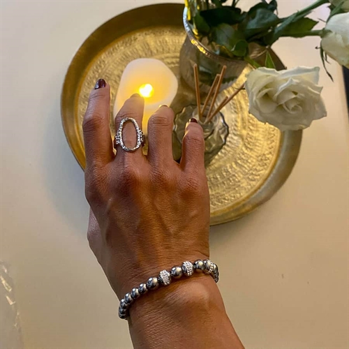 Willai Armbånd i Ædelstål med CZ Sten – Smuk Smykkeæske