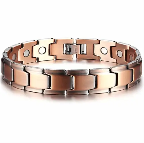 Flot Messingarmbånd med Magneter - Hurtig Levering!