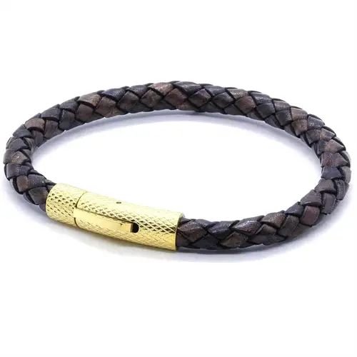 Elian Læderarmbånd Lux Brown