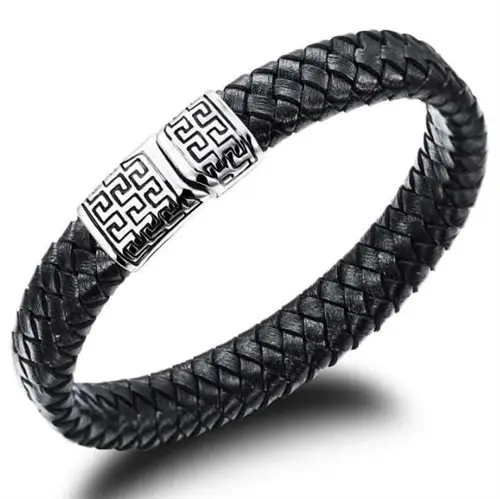 Mazeart Herrearmbånd med rustfri stål magnetlås