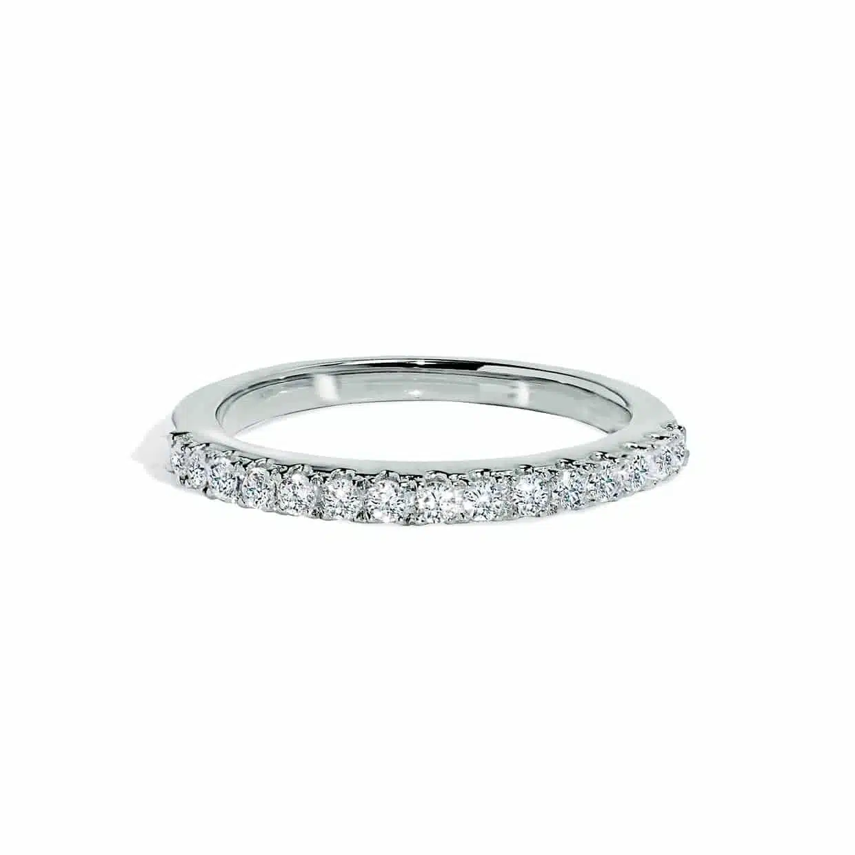 Alliancering med Diamanter i Hvidguld - Glitrende Elegance