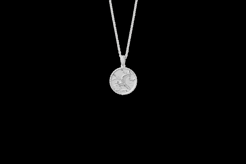 Ix Homeward Pendant i Sølv - Elegant Smykke med Fuglemotiv
