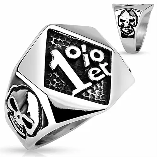 Biker Ring i Rustfrit Stål - Hurtig Levering!