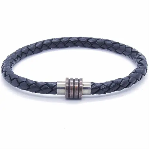 Bronz Leakos Herrearmbånd i Læder - Kvalitet og Stil